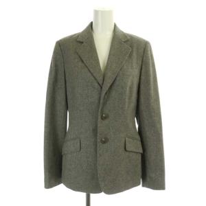 RALPH LAUREN スーツ セットアップ 上下 テーラードジャケット 3B 総裏地 ウール カシミヤ混 スカート 裾フレア ひざ丈 11 7 グレー