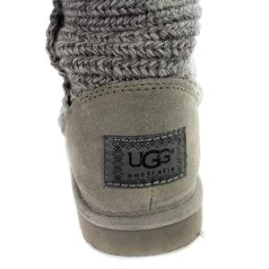 UGG australia N5819 ニットブーツ ロングブーツ 23cm グレー