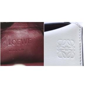 LOEWE ゲートポケット アナグラム ショルダーバッグ ワンショルダー レザー グレー カーキ