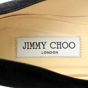 JIMMY CHOO パンプス ポインテッドトゥ スエード 40.5 27.5cm 黒 ブラック