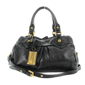 ハンドバッグ ショルダーバッグ 2way レザー 黒 ブラック