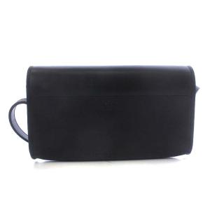 MARGARET HOWELL WHITE HOUSE COX レザーポシェット ショルダーバッグ ワンショルダー ブラック