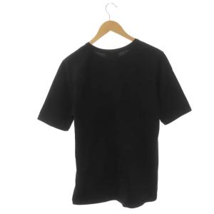 ATON クルーネックTシャツ カットソー 半袖 コットン 02 黒 ブラック