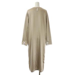 Ameri VINTAGE MIGNONNE LADY SET UP セットアップ 上下 ワンピース ロング 長袖 ワイドパンツ S ベージュ 白 ホワイト