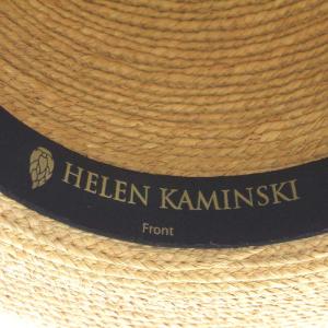 HELEN KAMINSKI 帽子 麦わら ハット リボンモチーフ ラフィア ベージュ