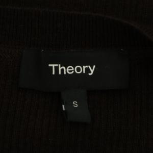 Theory 21AW regal wool mirzi b ニット セーター リブ 長袖 S ダークブラウン