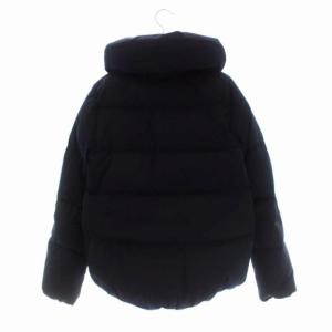 Theory 20AW rimo twill momo ダウンジャケット アウター ボリュームカラー ジップアップ S 紺 ネイビー