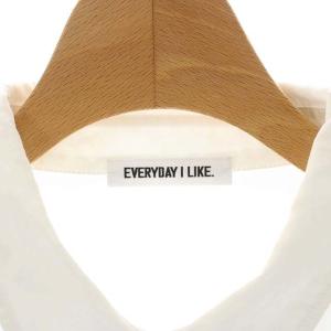 EVERYDAY I LIKE 22AW Basic シャツ ブラウス チュニックシャツ 長袖 白 ホワイト