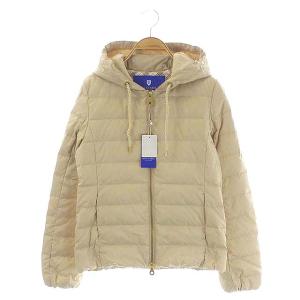 BLUE LABEL CRESTBRIDGE ジップアップ ダウンジャケット フード アウター 38 ベージュ