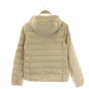BLUE LABEL CRESTBRIDGE ジップアップ ダウンジャケット フード アウター 38 ベージュ