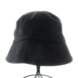 UGG australia バケットハット 帽子 フェイクレザー 黒 ブラック