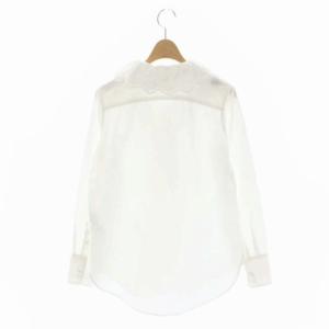 MADISONBLUE 21AW エンブロイダリーレースシャツ ブラウス 長袖 XS オフホワイト