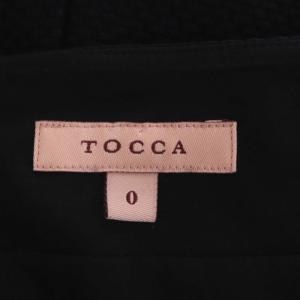 TOCCA 21年製 LAURADRESS ドレス ワンピース 長袖 ミモレ丈 ロング 0 濃紺 ダークネイビー