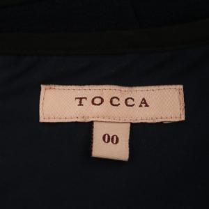 TOCCA 22SS 【洗える!】CASCADE ドレス ワンピース ひざ丈 半袖 00 紺 ネイビー