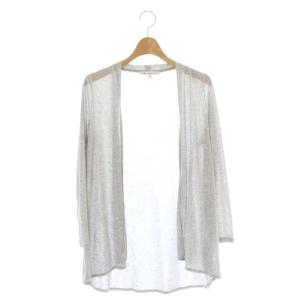 vingt-trois 22年製 カーディガン ニット トッパー 長袖 32 グレー