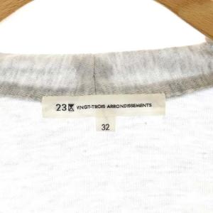 23区 vingt-trois 22年製 カーディガン ニット トッパー 長袖 32 グレー