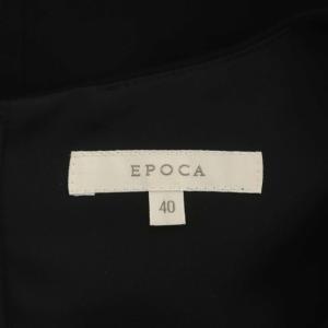 EPOCA 半袖 ブラウス ギャザー プルオーバー 40 黒 ブラック