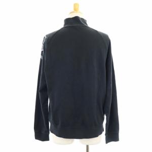 EMPORIO ARMANI セットアップ 上下 スウェット ハイネックジップカットソー 長袖 イージーパンツ テーパード L 黒 ブラック