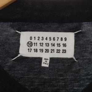 Martin Margiela 10 メゾンマルジェラ10 17SS カーディガン カットソーシャツ 半袖 48 チャコールグレー S30GC0602