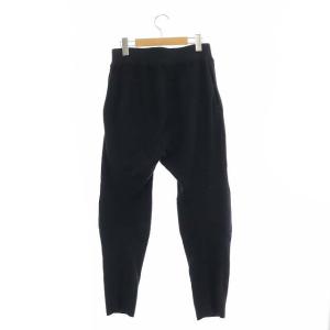 Snow Peak ホールガーメント ニットパンツ イージー S 黒 ブラック PA-19AU001