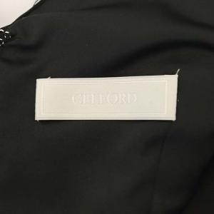 CELFORD 22SS ポンチジャンパードレス ワンピース ロング ノースリーブ Vネック 36 黒 ブラック