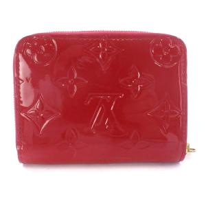LOUIS VUITTON ヴェルニ ジッピーコインパース コインケース エナメルレザー 赤 M90202