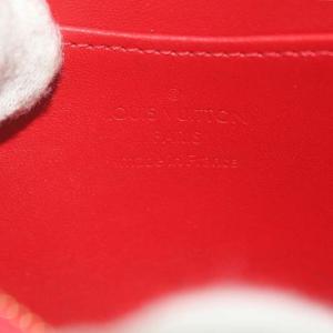 LOUIS VUITTON ヴェルニ ジッピーコインパース コインケース エナメルレザー 赤 M90202