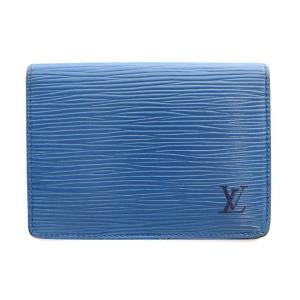 ポルト 2カルト ヴェルティカル エピ カードケース パスケース トレドブルー 青 M63205