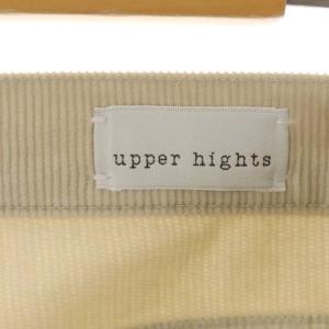 upper hights THE SHOE CORD カットオフコーデュロイパンツ ワイド ジッパーフライ 25 アイボリー