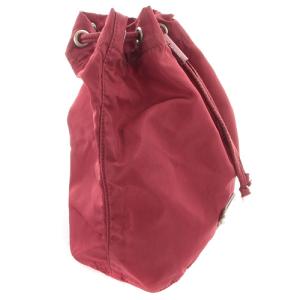 PRADA 巾着 ポーチ ロゴ 赤 レッド