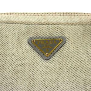 PRADA ポーチ キャンバス 白 ホワイト OH