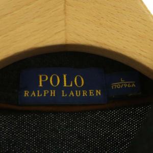 POLO RALPH LAUREN ワンポイントロゴ 半袖カットソー ポロシャツ L ダークグレー