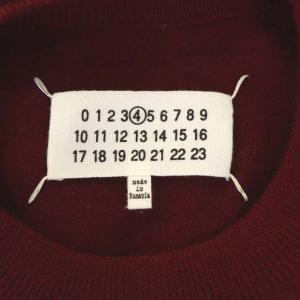 Maison Margiela ニットワンピース ノースリーブ ミニ丈 ウール S ボルドー s51ct0583