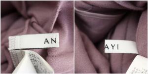 ANAYI 21AW ソフトアムンゼンタックフレアーワンピース ロング 長袖 スキッパー ウール 38 ラベンダー