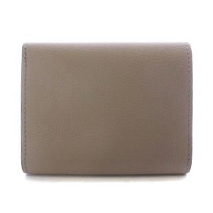 LOEWE アナグラム トライフォールド ウォレット 財布 三つ折り ペブルグレインカーフ サンド