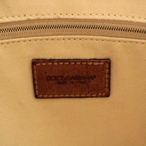 DOLCE&GABBANA トートバッグ レオパード レザー 茶 ブラウン