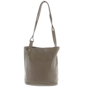 LOEWE ヴィンテージ バッグ ショルダーバッグ レザー ロゴ 茶色 ブラウン