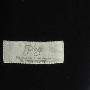 Plage 21AW ハミルトンノーカラーコート アウター ロング ウール 36 紺 ネイビー