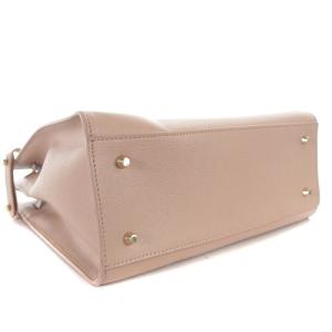 FURLA PIN ハンドバッグ レザー トートバッグ ロゴ ピンク