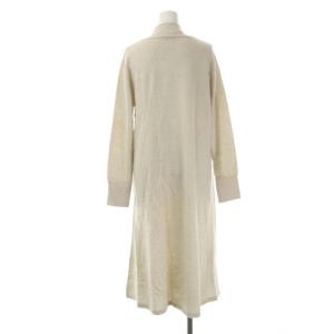 23区 VINGT-TROISARRONDISSEMENTS ニットワンピース ロング 長袖 ウール 38 オフホワイト