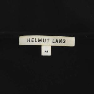Helmut Lang ウール変形デザインワンピース ロング ノースリーブ ウール M ブラック