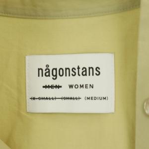 nagonstans 21AW COタイプライターエルボーパッチShirt シャツ オーバーサイズ 長袖 M ベージュ