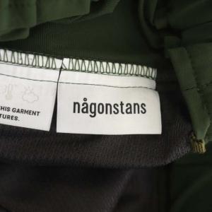 nagonstans 21AW DOUBLE WEAVE トラックパンツ イージー ストレッチ ナイロンパンツ M ダークグリーン