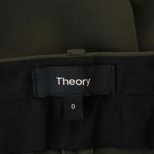 Theory suit trouser タックパンツ ジップフライ 0 ダークカーキ