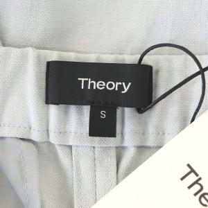Theory 21SS WIDE PULL ON パンツ ワイド ストレッチ リネン混 S ライトブルー