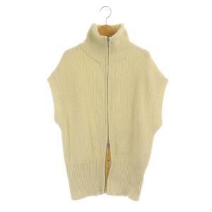 22AW ZIP COLLAR KNIT VEST ニット ベスト ジップアップ 2 アイボリー