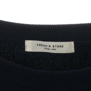FREAK'S STORE × MLB NY裏毛クルーネックスウェット プルオーバー トレーナー 長袖 F 紺 ネイビー