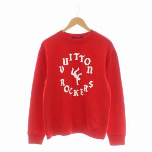 22SS ROCKERS ロゴプリントスウェット 長袖 レッド RM221 IHN HMY96W