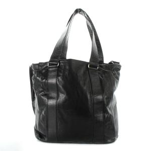 m0851 アニリン ショルダーバッグ ハンドバッグ 2way レザー 黒 ブラック