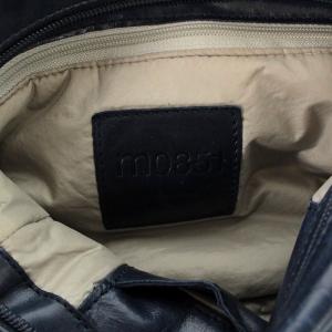 m0851 フラップ ショルダーバッグ レザー 紺 ネイビー